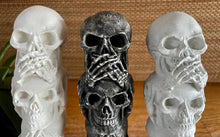 Load image into Gallery viewer, Cement Skulls | Hear, Say, See No Evil | HANDMADE | JLK