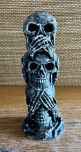 Load image into Gallery viewer, Cement Skulls | Hear, Say, See No Evil | HANDMADE | JLK