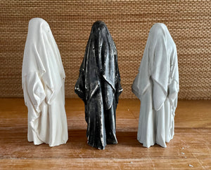 Cement Wizard, Ghost, Handmade Horror Concrete Halloween decor. Fall, Autumn, JLK