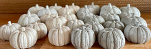 Load image into Gallery viewer, S/3 Cement Pumpkins | Concrete Fall decor | Halloween ornaments | Autumn Decor | JLK