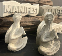 Load image into Gallery viewer, Yogi TURTLE | MANIFEST Word Art | Zen | Cement | HandMade | JLK