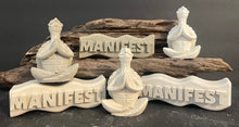 Load image into Gallery viewer, Yogi TURTLE | MANIFEST Word Art | Zen | Cement | HandMade | JLK