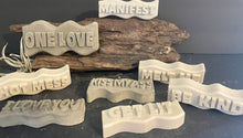 Load image into Gallery viewer, CEMENT WORD ART | Manifest | Love | Get Lit | Hot Mess | Kiss My Ass | Melt Me | Be Kind | Handmade | JlK