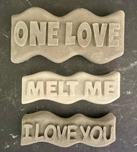 Load image into Gallery viewer, CEMENT WORD ART | Manifest | Love | Get Lit | Hot Mess | Kiss My Ass | Melt Me | Be Kind | Handmade | JlK