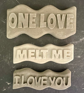 CEMENT WORD ART | Manifest | Love | Get Lit | Hot Mess | Kiss My Ass | Melt Me | Be Kind | Handmade | JlK