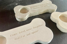 Load image into Gallery viewer, Cement Comfort Memorial  8&quot; DOG BONE | Pet Loss | Always Remember | Never Forgotten | HandMade | JLK