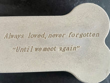 Load image into Gallery viewer, Cement Comfort Memorial  8&quot; DOG BONE | Pet Loss | Always Remember | Never Forgotten | HandMade | JLK