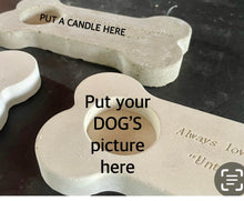 Load image into Gallery viewer, Cement Comfort Memorial  8&quot; DOG BONE | Pet Loss | Always Remember | Never Forgotten | HandMade | JLK