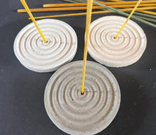 Load image into Gallery viewer, Cement Incense Holders | Concret Round Stick Incense Holders | Zen Keeper | HANDMADE | JLK