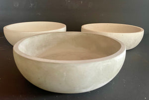 Cement Bowl | Concrete Planter | Succulent Pot | Optional Sealant and Drainage Hole | JLK