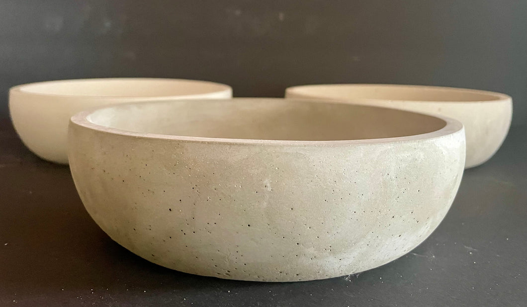 Cement Bowl | Concrete Planter | Succulent Pot | Optional Sealant and Drainage Hole | JLK