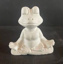 Load image into Gallery viewer, Cement FROG YOGI | 3 Color Options | Meditation | Zen | Yoga | Namaste| HandMade | JLK