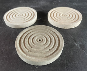 Cement Incense Holders | Concret Round Stick Incense Holders | Zen Keeper | HANDMADE | JLK