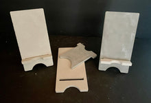 Load image into Gallery viewer, Cement Cell Phone Holder | Stand | Concrete Stylish Modern Phone Holder | HANDMADE | JLK