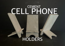 Load image into Gallery viewer, Cement Cell Phone Holder | Stand | Concrete Stylish Modern Phone Holder | HANDMADE | JLK