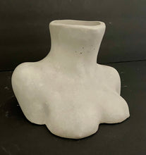 Load image into Gallery viewer, Cement Woman Upper Body Planter | Concrete Booby Vase | Make-Up Brush Holder | Breast | HANDMADE | JLK