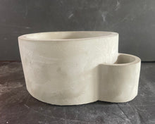 Load image into Gallery viewer, Cement Candle Vessel | Concrete Dish | Matches Pocket | Candle Container | Gift for Candle Makers | HANDMADE | JLK