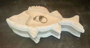 Cement FISH Tray | Concrete | Decorative | Modern | Platter | HANDMADE | JLK