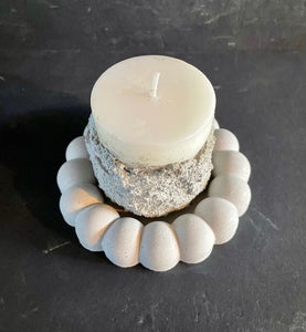 Cement Candle w/Candle Holder | Candle w/Cement Sleeve | HANDMADE | JLK home decor