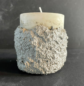 Cement Candle w/Candle Holder | Candle w/Cement Sleeve | HANDMADE | JLK home decor