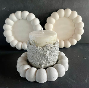 Cement Candle w/Candle Holder | Candle w/Cement Sleeve | HANDMADE | JLK home decor