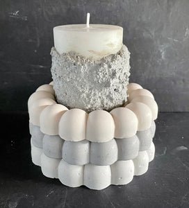 Cement Candle w/Candle Holder | Candle w/Cement Sleeve | HANDMADE | JLK home decor