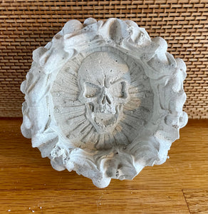 S/3 Cement Skull | Incense Burner | Ashtray | PAINTABLE | JLK