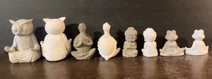 Handmade Yogi | Owl | Turtle | Frog | Buddha | HANDMADE | Cement | Namaste | Zen | JLK