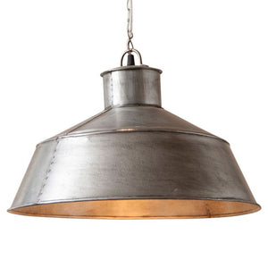 Springhouse Pendant in Brushed Tin