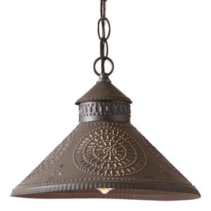 Stockbridge Shade Light with Chisel in Kettle Black